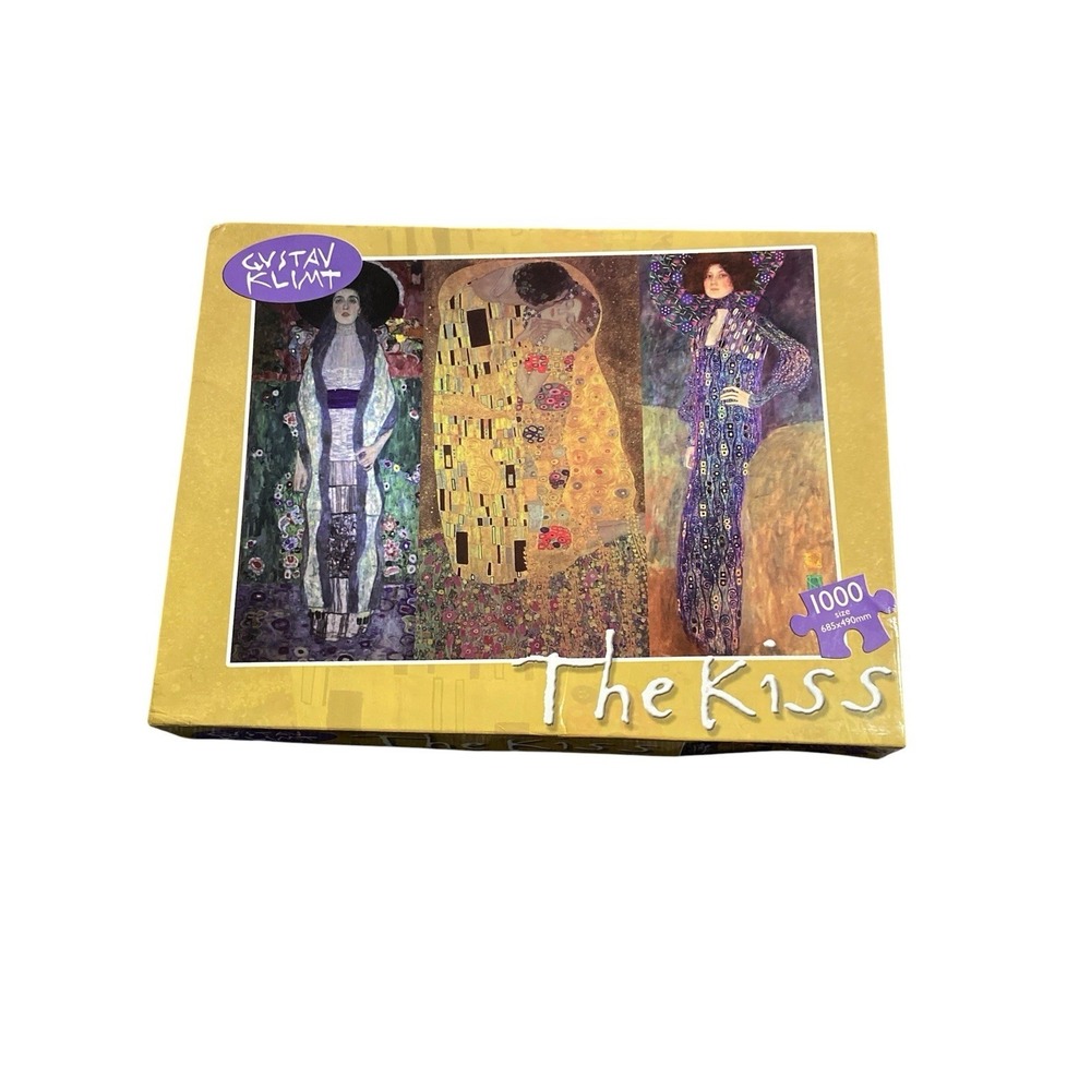 Gustav Klimt The Kiss 1000 Piece Jigsaw Puzzle Sealed Pieces Complete